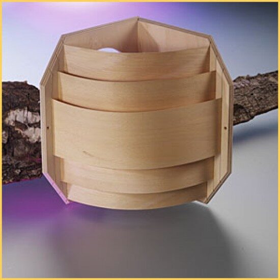 Holzblendschirm für Eckmontage - Blendschirm für Eckmontage - Ging Saunabau AG